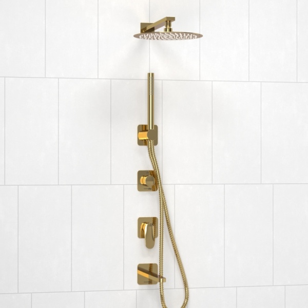 A2151.278.279.183.208.280.197.281 Встраиваемый комплект для ванны с верхней душевой насадкой, лейкой