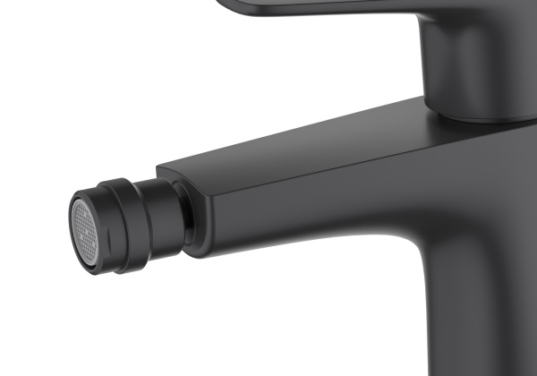 Смеситель AQUATEK БЕТТА AQ1118MB, для биде, система быстрого монтажа, матовый, черный