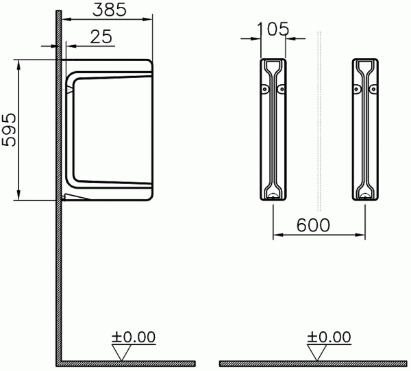 Разделитель для писсуаров 5172L003-0155