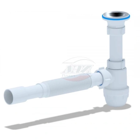 Сифон для раковины 1 1/4"-32*32/40 АНИ пласт BM1015