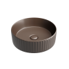 CN6057MDB Умывальник чаша накладная круглая (цвет Темно-Коричневый Матовый) 360*360*115мм