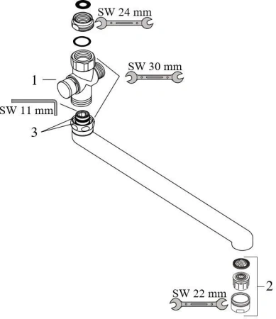 Излив для ванны Hansgrohe Metropol S 14495000 хром (Уценка)