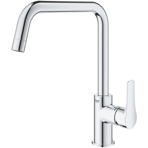 Смеситель для кухни Grohe "Eurosmart" 30567000, глянцевый хром, латунный корпус