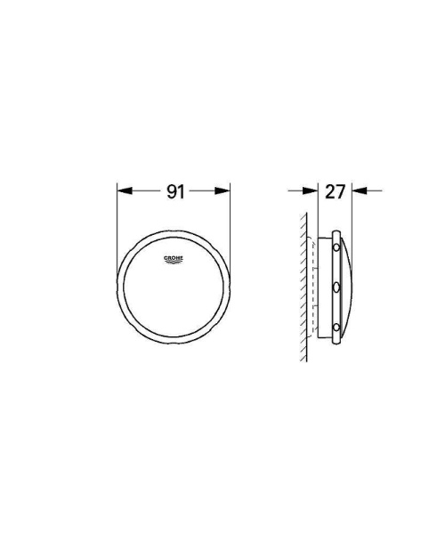 Накладки для слив-перелива Grohe Talento 19025000 Хром