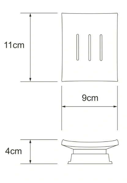 Мыльница WasserKraft Amper K-5429BLACK