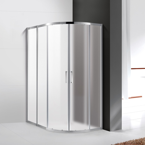 Душевой уголок Cezares Molveno 120x100 MOLVENO-RH-2-120/100-P-Cr профиль Хром стекло рифленое