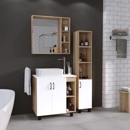 Столешница МДФ "ФЛАЙ-80 см" белая