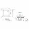 Душевой поддон WasserKraft Salm 27T03, антискользящий, квадратный, 90x90 см