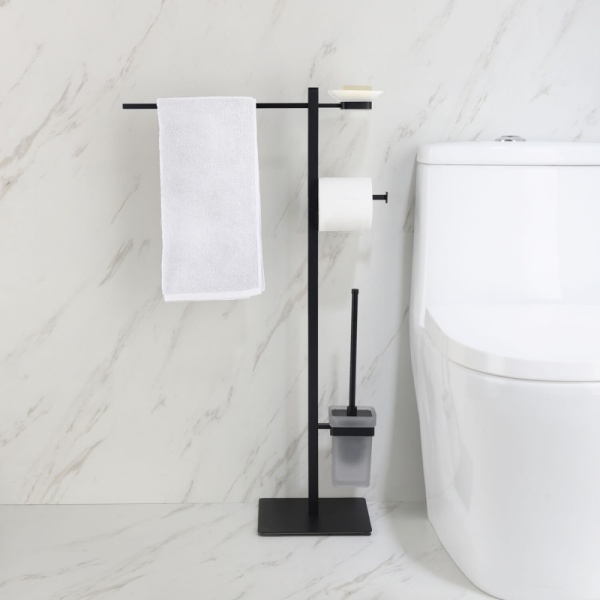 Напольная стойка Timo "Selene" 14085/03, металл, черная, 22см х 85см х 50см, 1шт