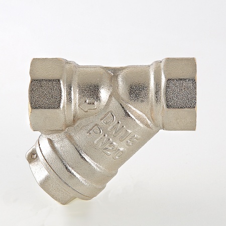 Фильтр механической очистки Valtec 3/4" В косой никелированный