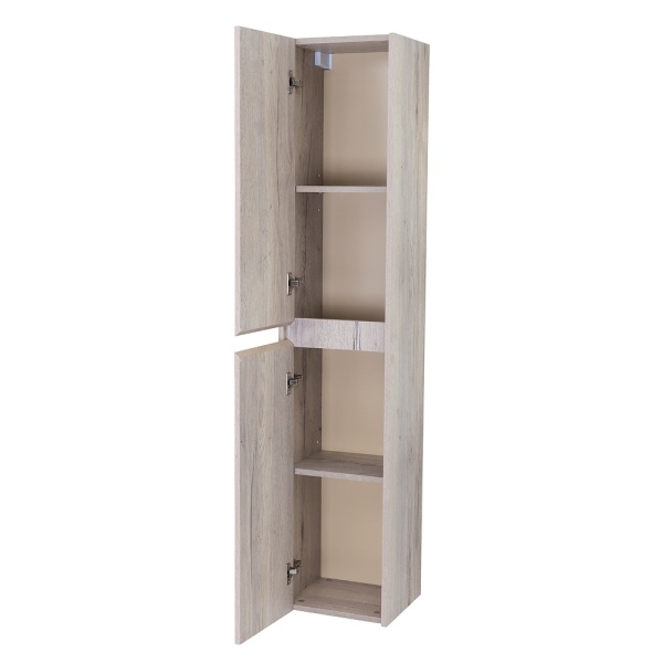 Шкаф подвесной BelBagno KRAFT-1600-2A-SC-RGB-L Rovere Galifax Bianco