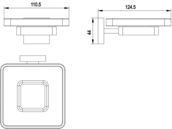 Мыльница Timo Selene 17022/17 Золотой