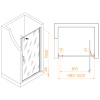 Душевая дверь RGW SV-05, распашная, на поддоне, магнитный уплотнитель, Easy Clean, бесцветная