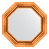 Зеркало настенное Octagon EVOFORM в багетной раме римское золото, 61х61 см, BY 7340