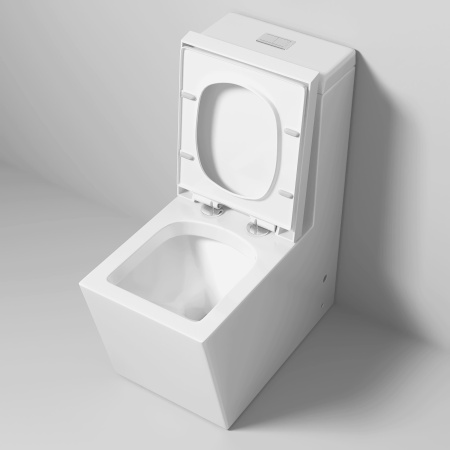 Унитаз GR-4493 Cristal (670*350*825) МОНОБЛОК напольный с толстой крышкой, 1 место