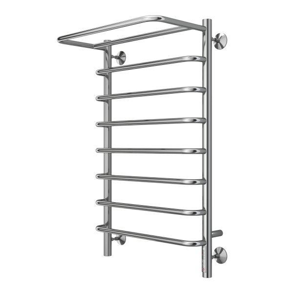 Полотенцесушитель Terminus "Полка П8", электрический, нержавеющая сталь, цвет хром