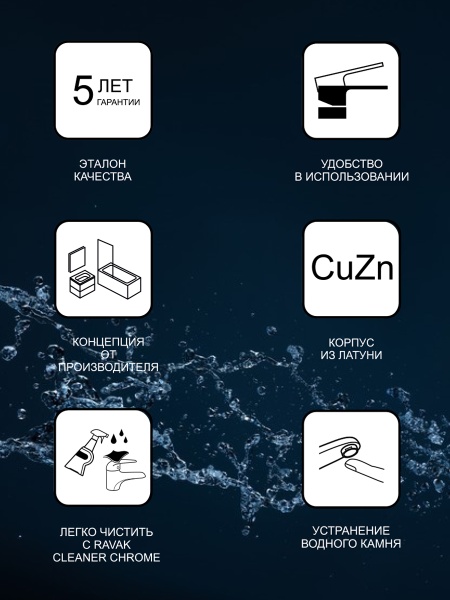 Смеситель скрытого монтажа Ravak Rosa RS 061.00 с переключателем X070014