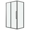 Душ.ограждение 120.K33.02.1080.21.00 Cosmo (100*80*195) черный матовый, стекло прозрачное, 2 места