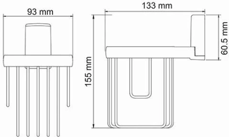 Держатель освежителя WasserKraft Leine K-5045