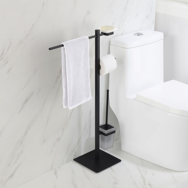 Напольная стойка Timo "Selene" 14085/03, металл, черная, 22см х 85см х 50см, 1шт