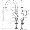 Смеситель для раковины Hansgrohe Vernis Shape 71564000 Хром