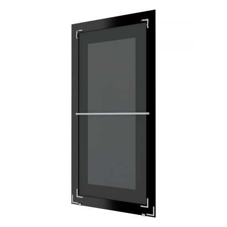 Зеркало напольное с гравировкой  EVOFORM  в багетной раме чёрный ардеко, 110х199 см, BY 6348