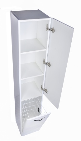 Колонна универсальная "Каре 30 L" с корзиной, Люкс белая, PLUS