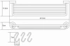 Полка-корзина с крючками WasserKraft Donau K-9415