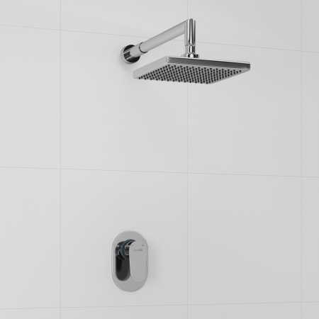 A12028 Встраиваемый комплект для душа с верхней душевой насадкой