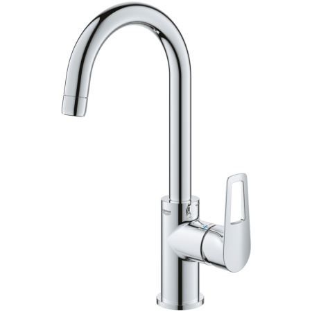Смеситель для раковины Grohe "BauLoop" 23763001, рычажный, хром, длина излива 14 см