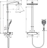 Душевая система Hansgrohe Raindance E 27112400 Белая Хром