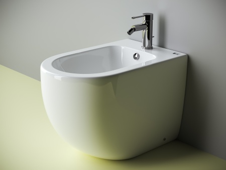 CN4005 Напольное биде METROPOL Rimless, 1 отверстие под смеситель, с крепежом