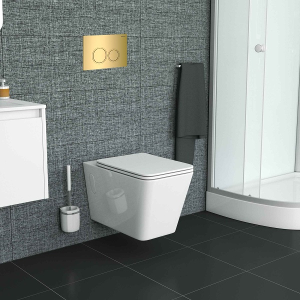 Комплект 3 в 1: инсталляция 900.K31.01.000+клавиша 700.K31.01.300.300 золото глянцев+унитаз GR-4414S