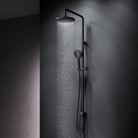 F0790022 Gem,душ.система,набор:верхн.душ d220 мм, ручн.душ 1ф-ция d 110 мм, душ.штанга 1030-1460 мм,