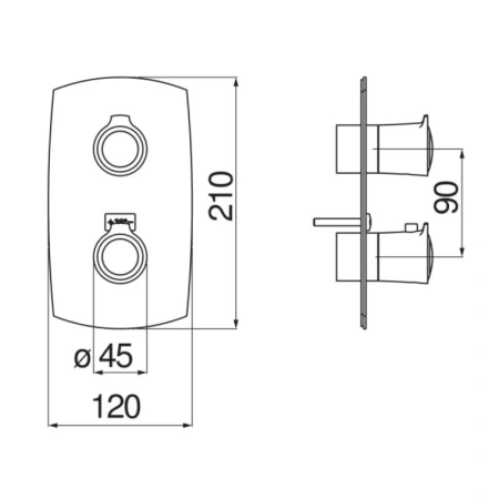 Термостат для ванны Nobili Sofi SI98102BR
