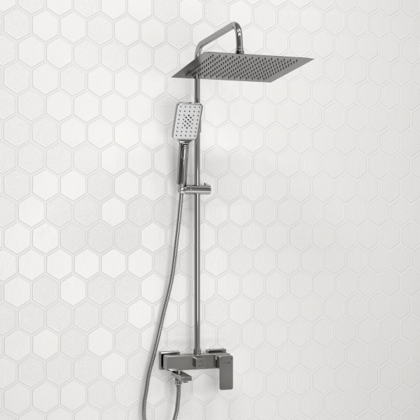 Душевой гарнитур WasserKRAFT "A177", вертикальный, покрытие хром