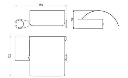 Держатель туалетной бумаги Art&Max Verona Push AM-M-034-CR Хром