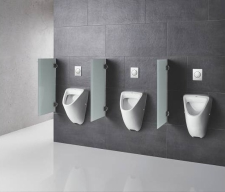 Писсуар Grohe Bau Ceramic, белый, подвесной, санфарфор, антигрязевое покрытие