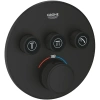 Термостат для ванны Grohe Grohtherm SmartControl 29508KF0 встраиваемый, черный матовый