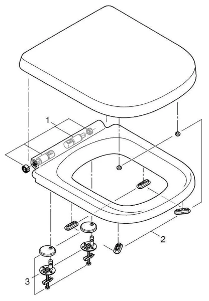 Крышка-сиденье Grohe Euro Ceramic с микролифтом 39330001
