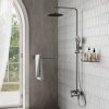 Душевой комплект WasserKRAFT A14201, латунь, смеситель, вертикальный монтаж