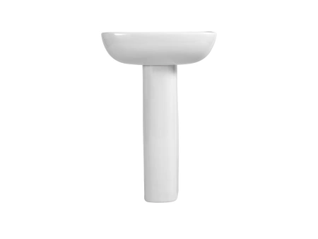 Пьедестал Aquatek AQ5432-00, санфарфор, напольный, белый, овальный, 17х18х70 см