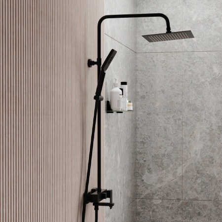 Душевой комплект WasserKRAFT Abens 2000 A27701, смеситель, ABS-пластик