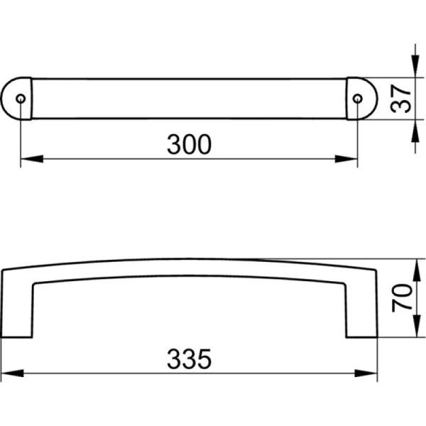 Поручень 33,5 см KEUCO Elegance New 11607010000