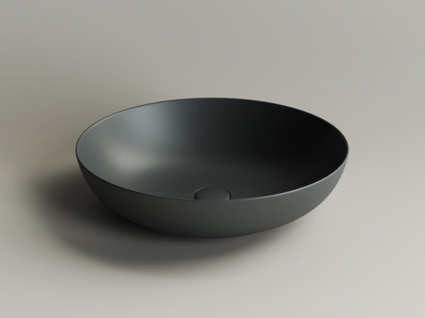 CN6017MDH Умывальник чаша накладная овальная (цвет Темный Антрацит Матовый) Element 520*395*130мм