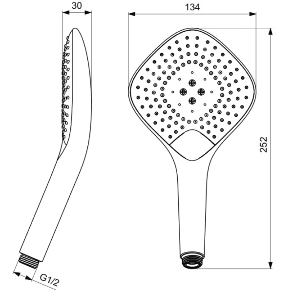 Душевая лейка Ideal Standard EVO Jet Diamond XL3 B1760AA