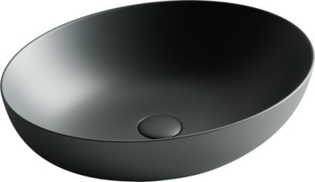 CN6017MDH Умывальник чаша накладная овальная (цвет Темный Антрацит Матовый) Element 520*395*130мм