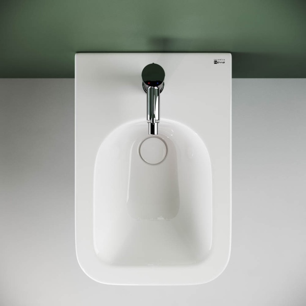 CN3008 Подвесное биде METRIC, 1 отверстие под смеситель, с крепежом для скрытого монтажа