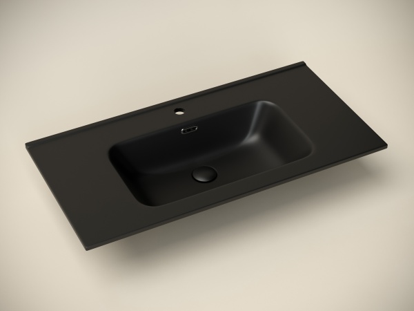 CN7002MB Умывальник накладной прямоугольный Element 913*466*171мм чёрный