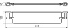 Полка стеклянная Chrome 64 см CR 500.00 X07P195